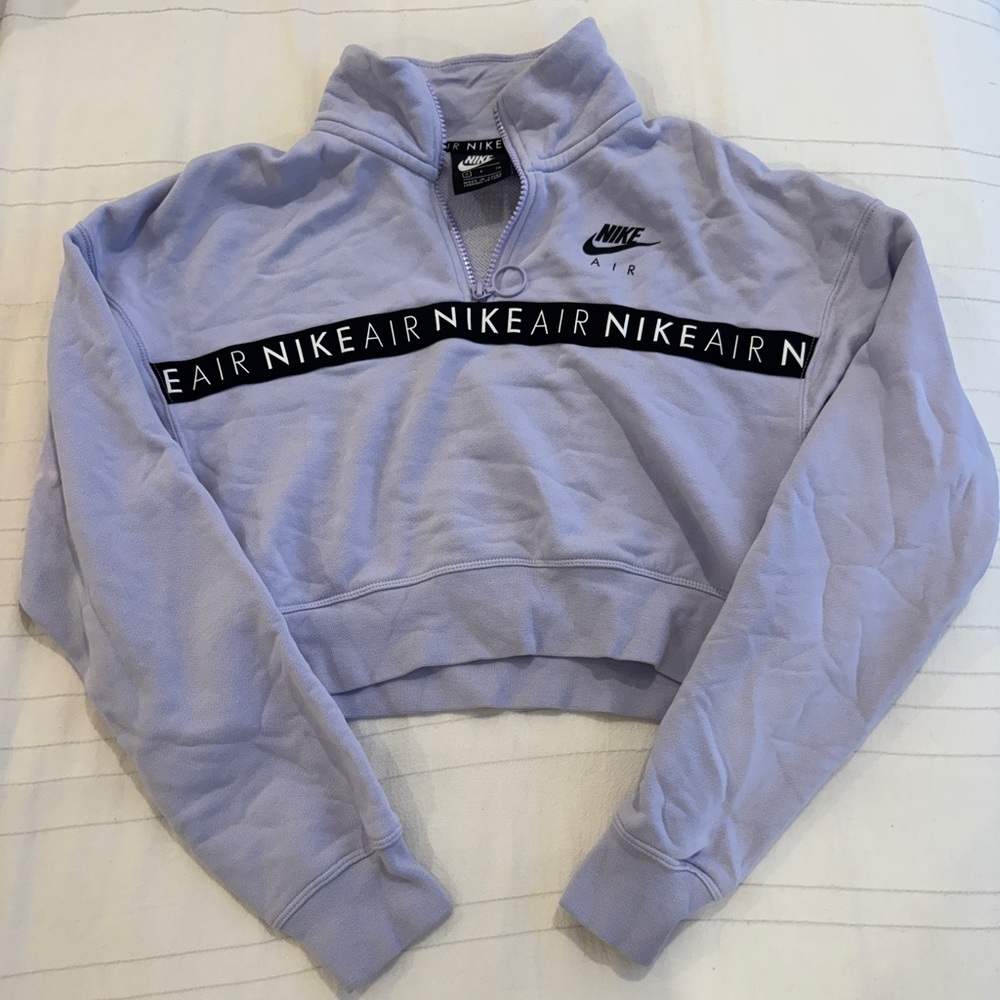 Nike Air Light Purple Cropped Hoodie